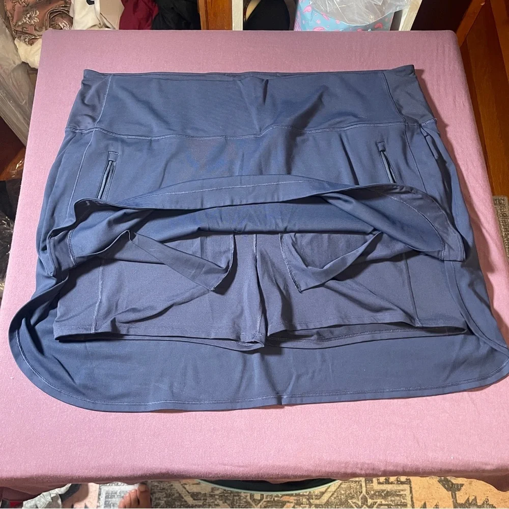 Athleta Fairway Golf Skort 18” in Navy Blue - Size 3x - EUC Pockets Shorts Skirt - Picture 8 of 12